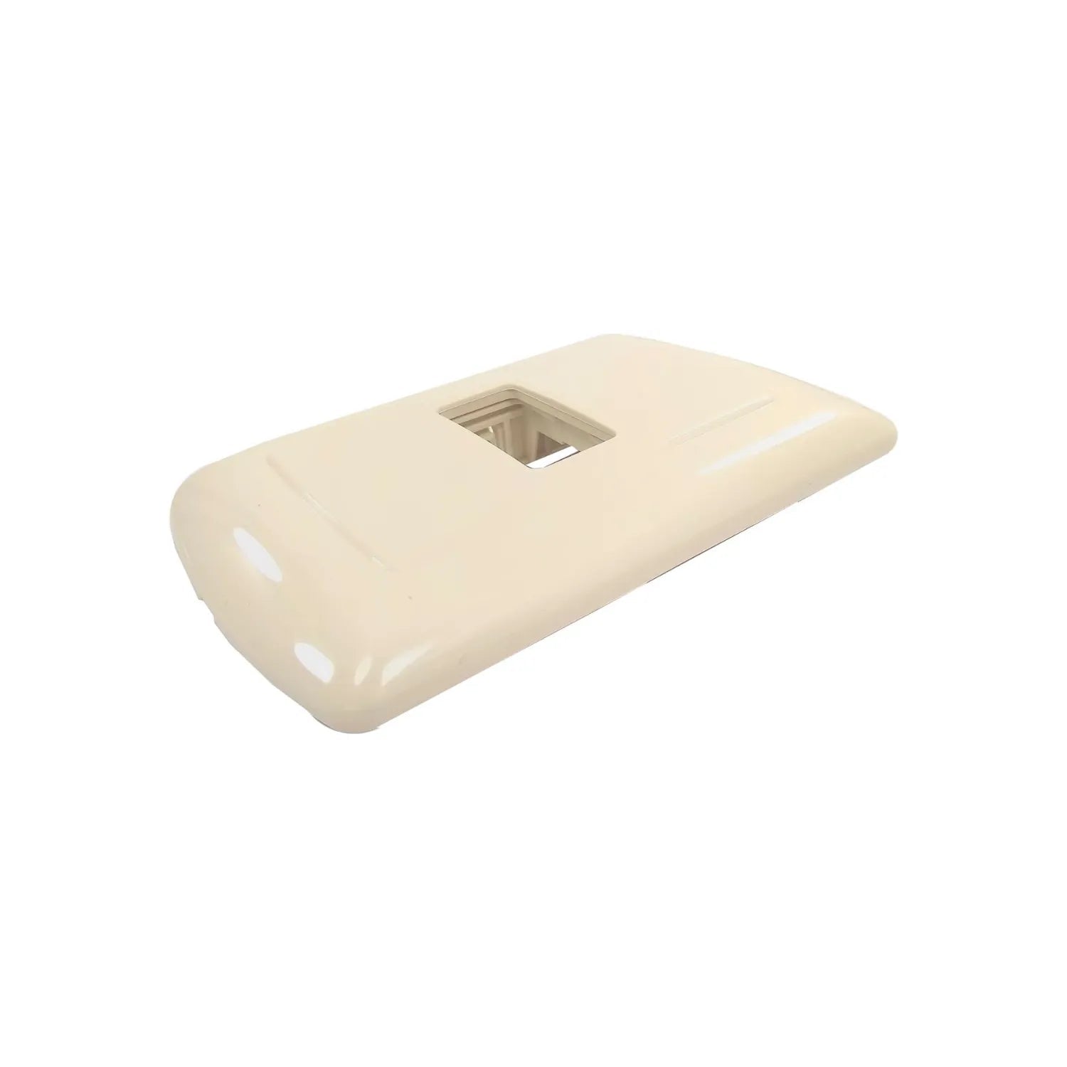 Placa eléctrica marfil de 1 ventana para interruptor o enchufe, cubierta de pared brillante