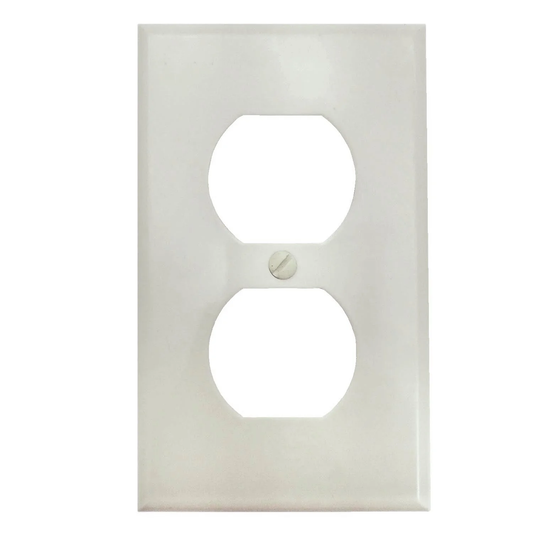 Placa dúplex blanca León FM6022B