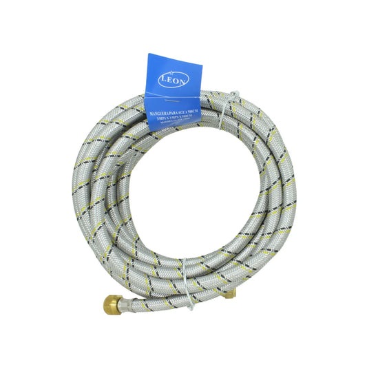 Manguera para gas 5 m metálica León ML-500