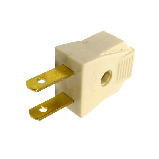 Clavija plana marfil León C-04M