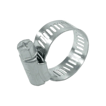 Abrazadera de manguera sin fin de acero, con tornillo hexagonal ranurado, ajustable para una fijación segura