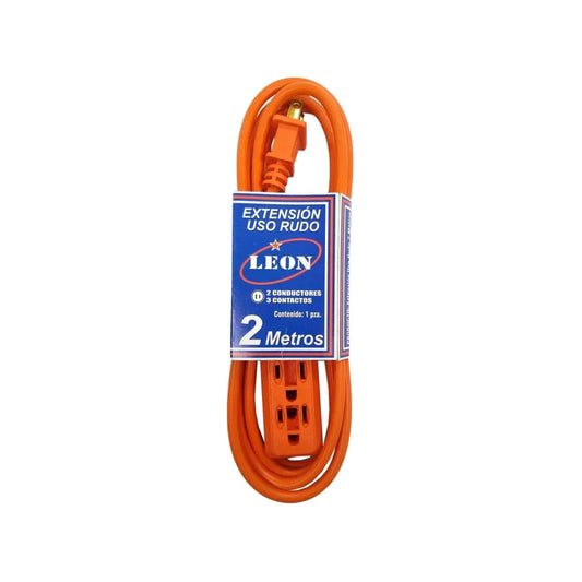 Extensión uso rudo 2 metros naranja León