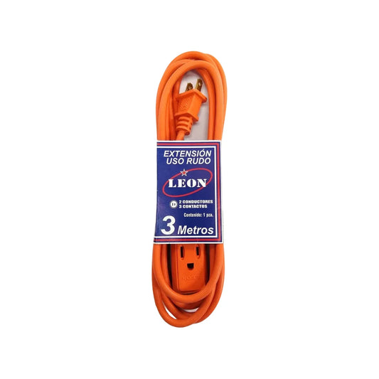 Extensión uso rudo 3 metros naranja León