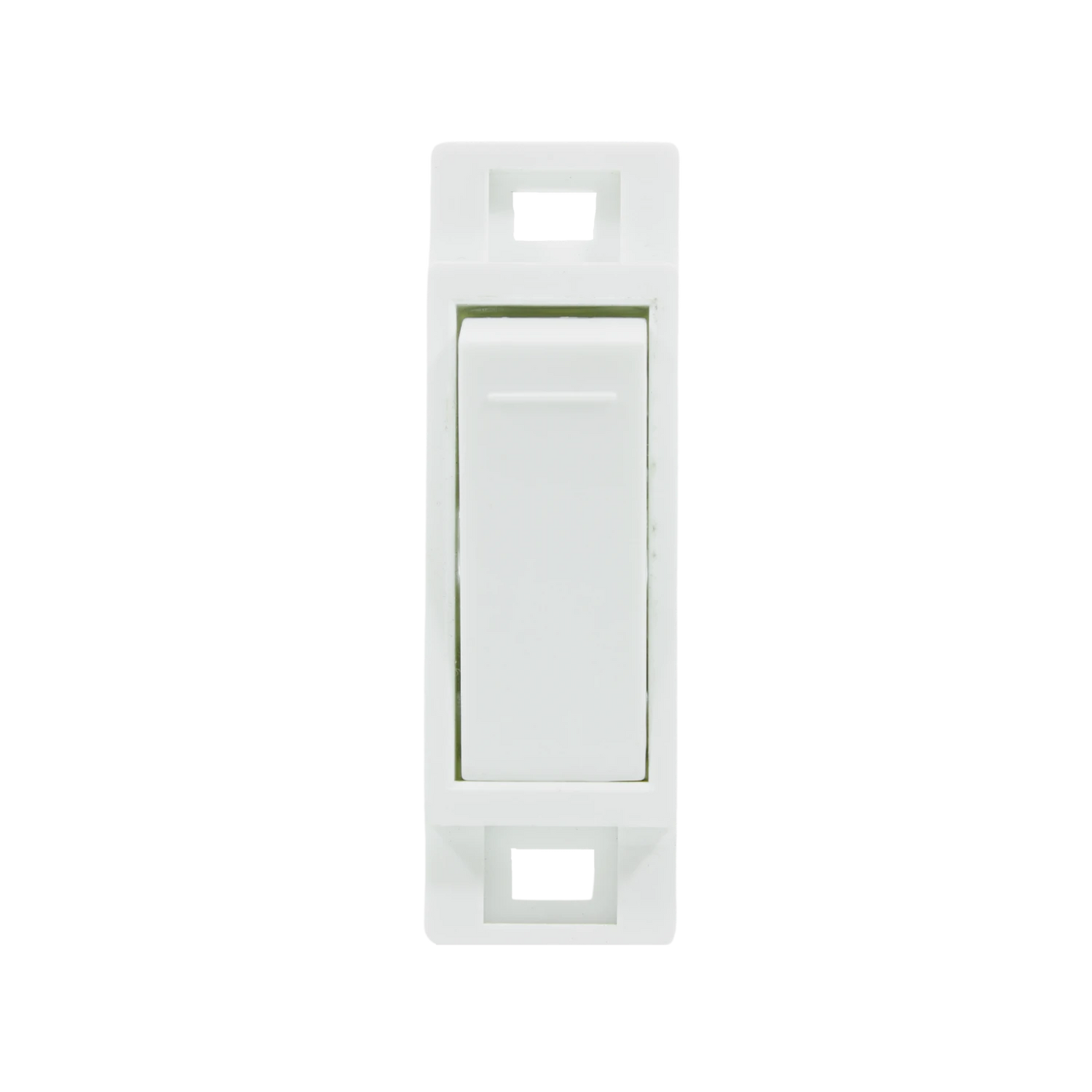 Apagador sencillo blanco con muelas, interruptor de luz eléctrico para instalación en pared