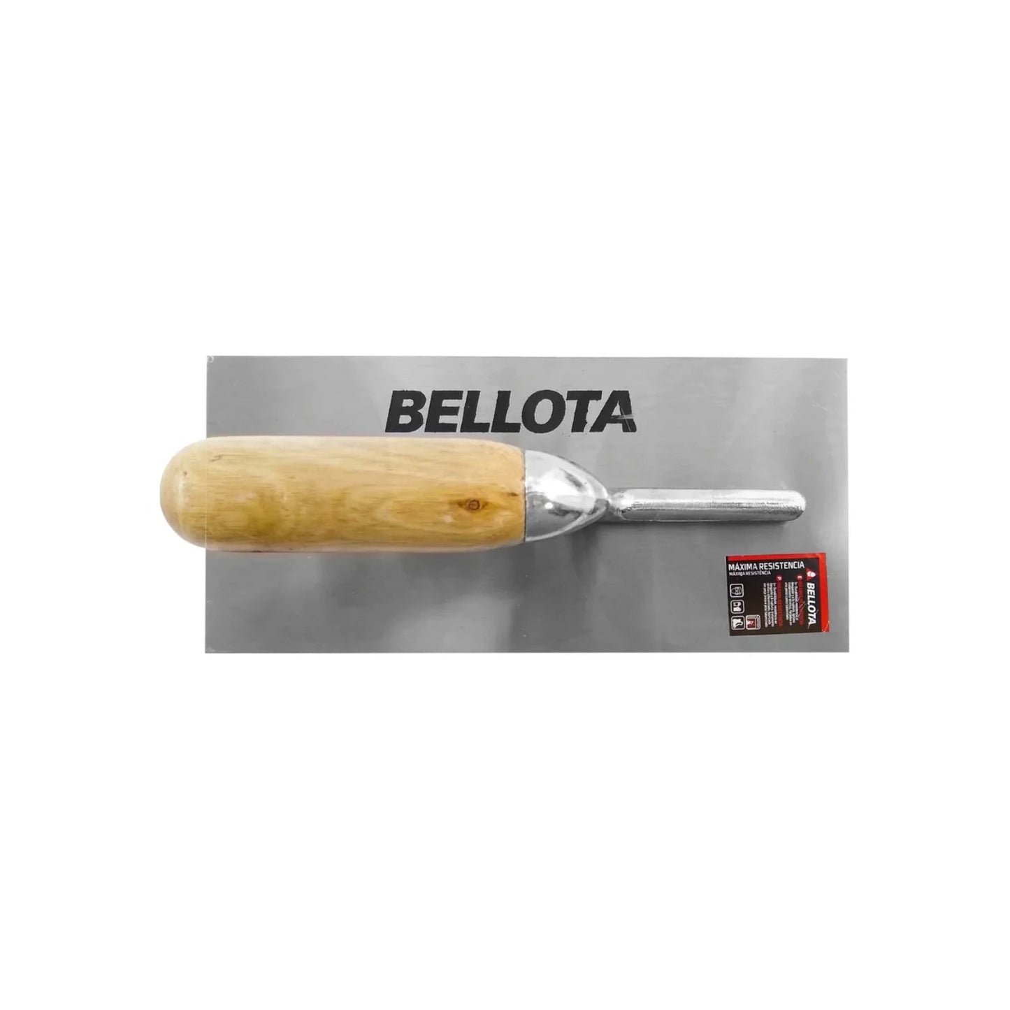 Llana lisa Bellota con mango de madera para albañilería. Herramienta profesional de máxima resistencia.