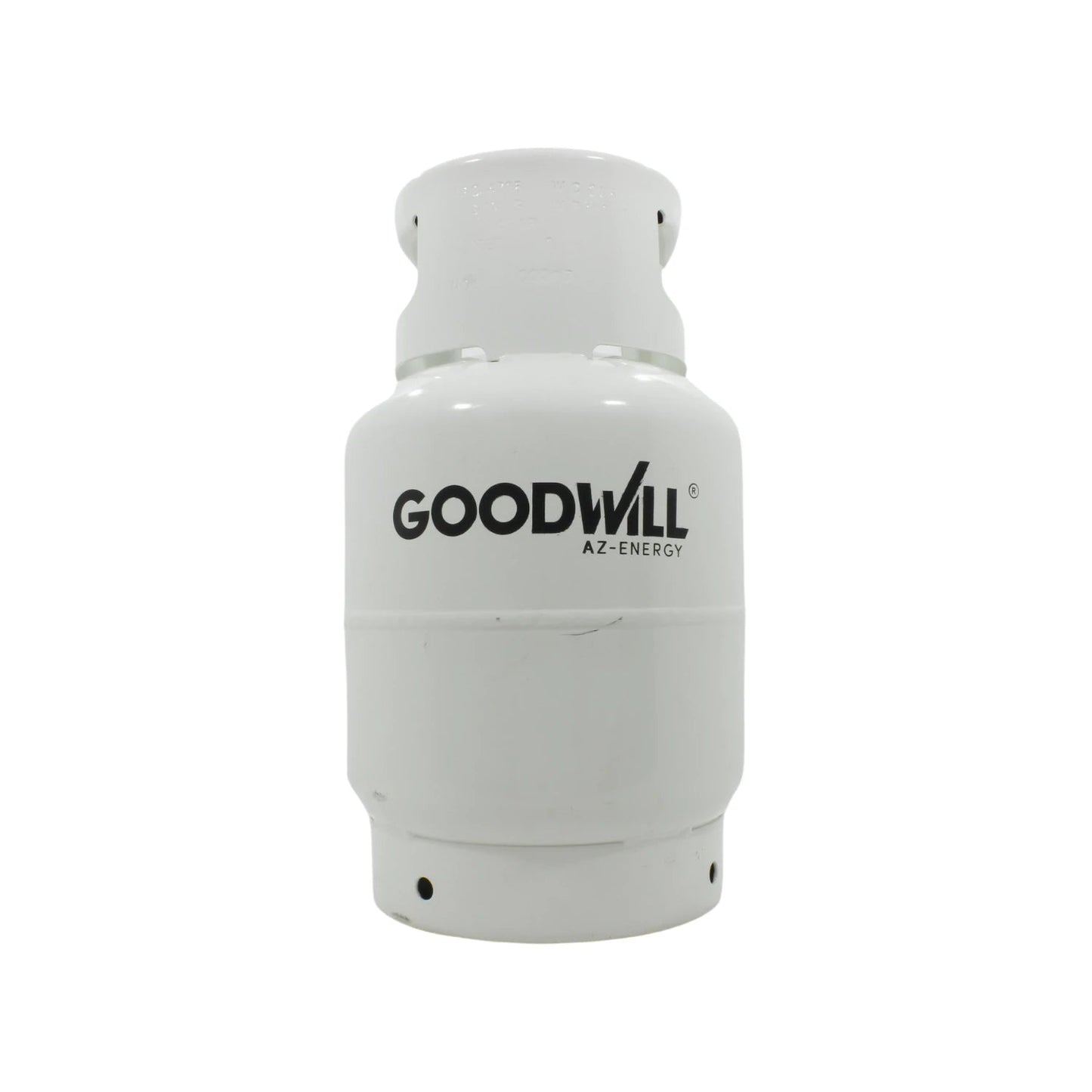 Tanque de gas LP blanco Goodwill AZ-ENERGY, cilindro de propano recargable