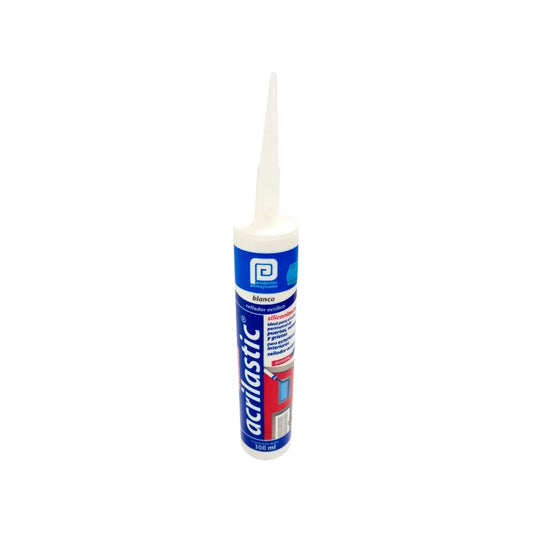 Sellador acrílico blanco Acrilastic 300ml para ventanas, puertas y grietas interiores/exteriores