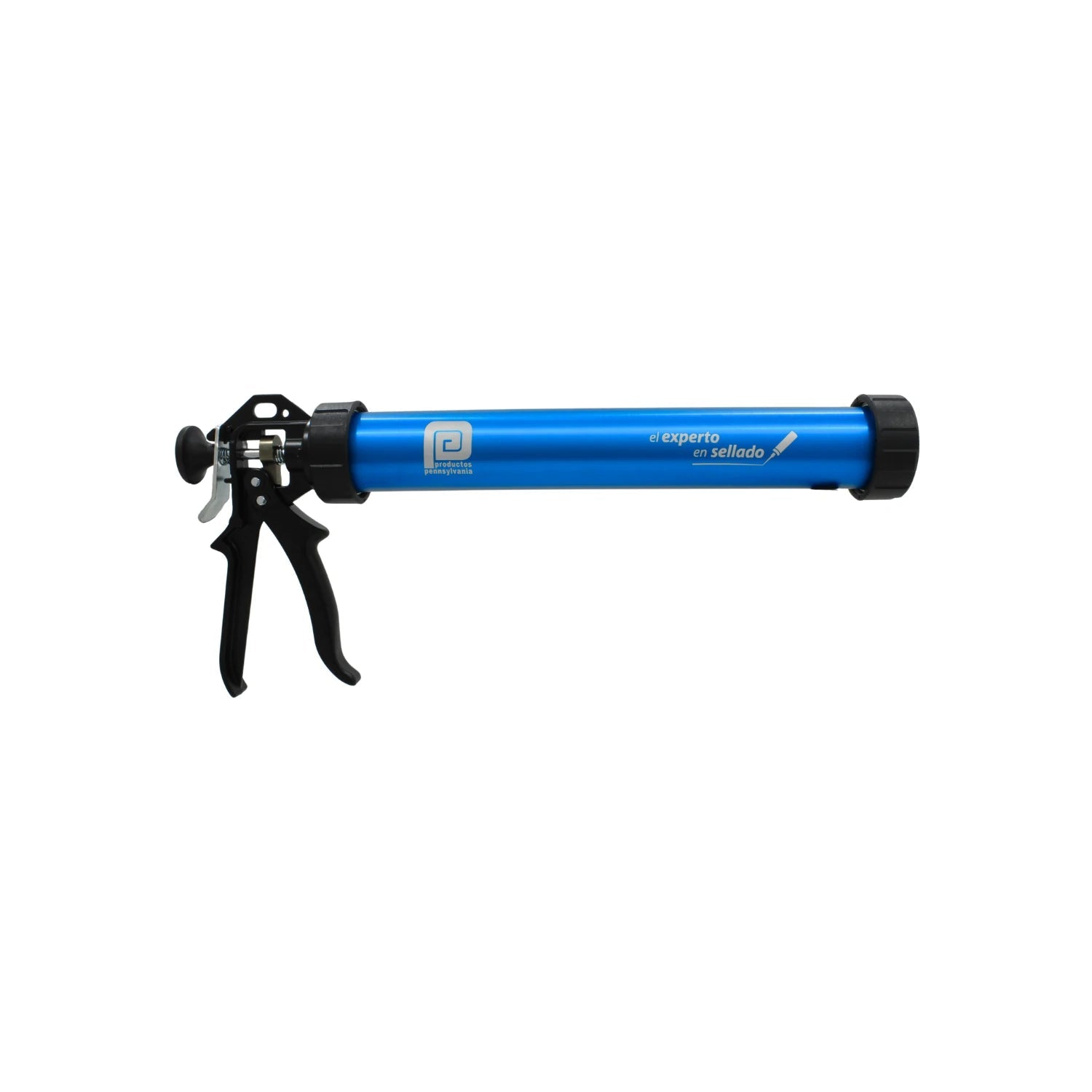 Pistola aplicadora de silicón manual azul Pennsylvania, ideal para cartuchos y salchichas de sellador