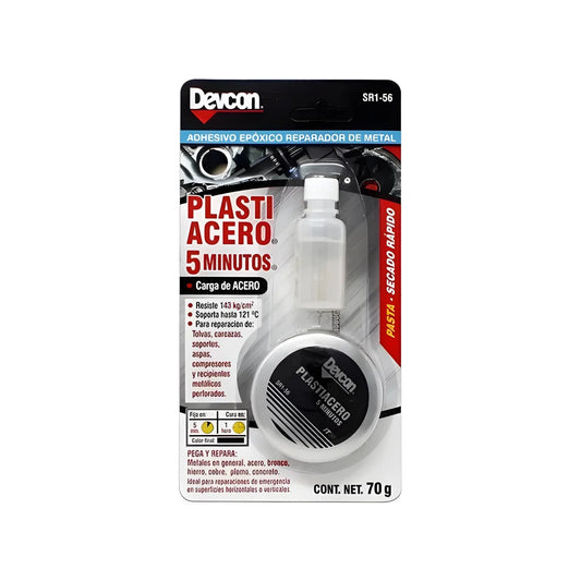 Plastiacero pasta 70 g Devcon SR1-56 secado rápido