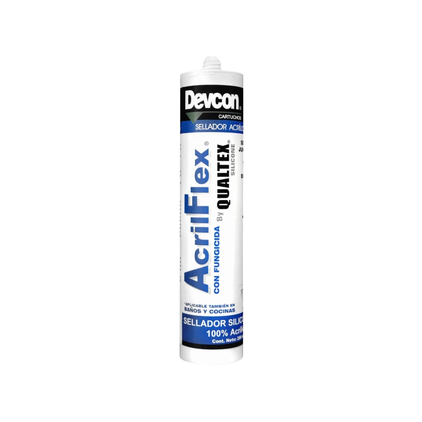 Silicón acrílico 280 ml baños/cocina Devcon C-QAB AcrilFlex