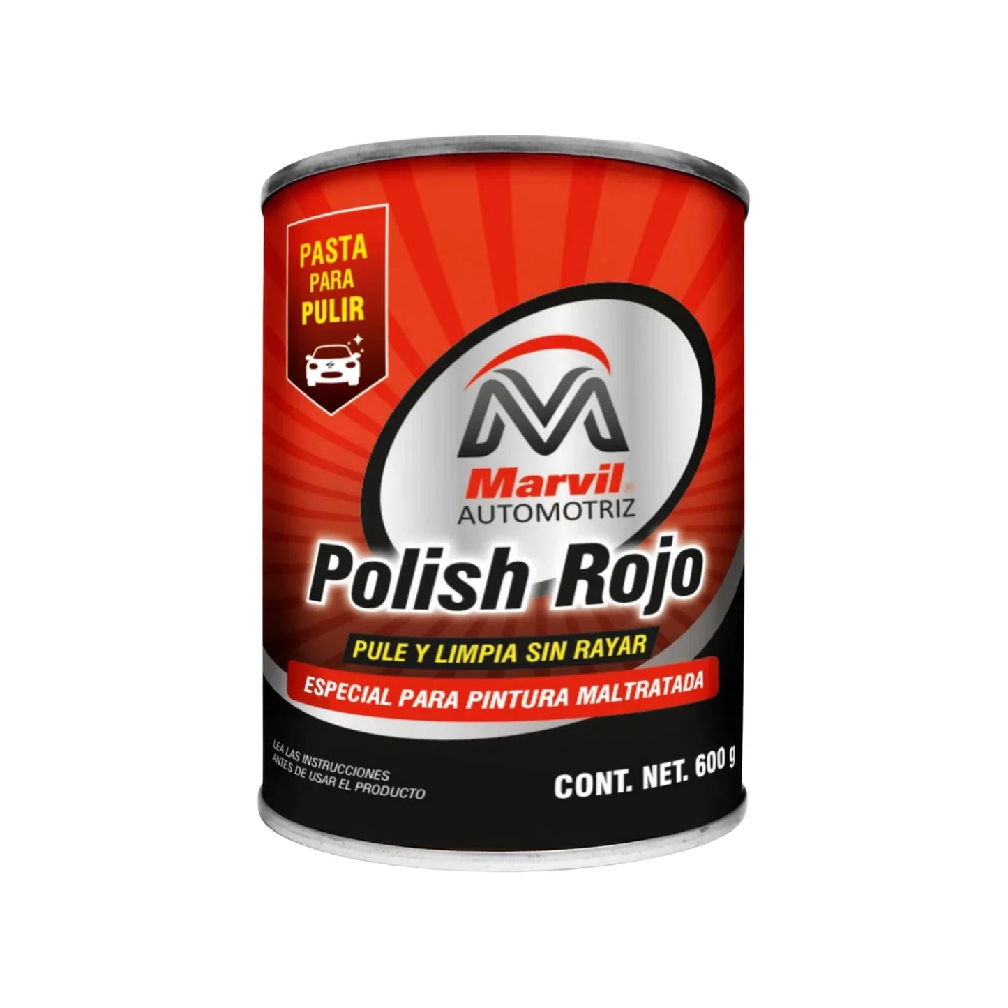 Pasta para pulir polish rojo 600 g Marvil 110219-6