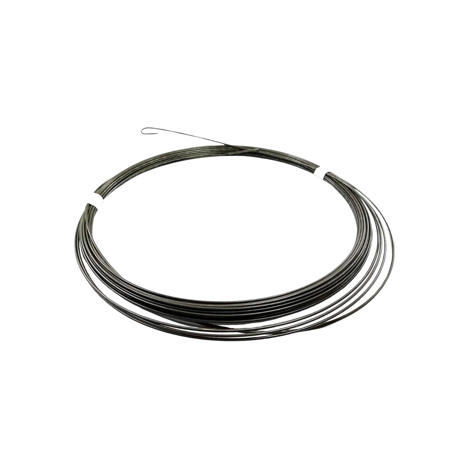 Guía pasacables de acero enrollada, color gris oscuro, para instalación y tendido de cables eléctricos