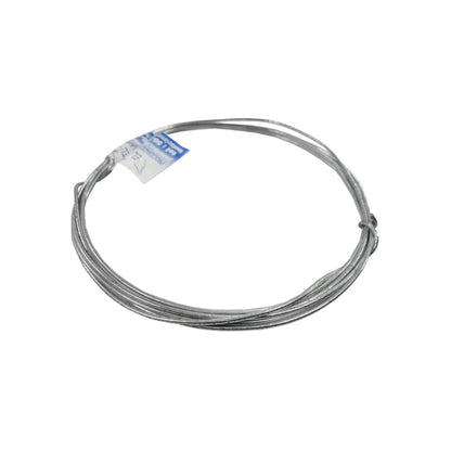 Rollo de alambre galvanizado calibre 20, color plateado, para amarres, cercas y usos generales de ferretería.