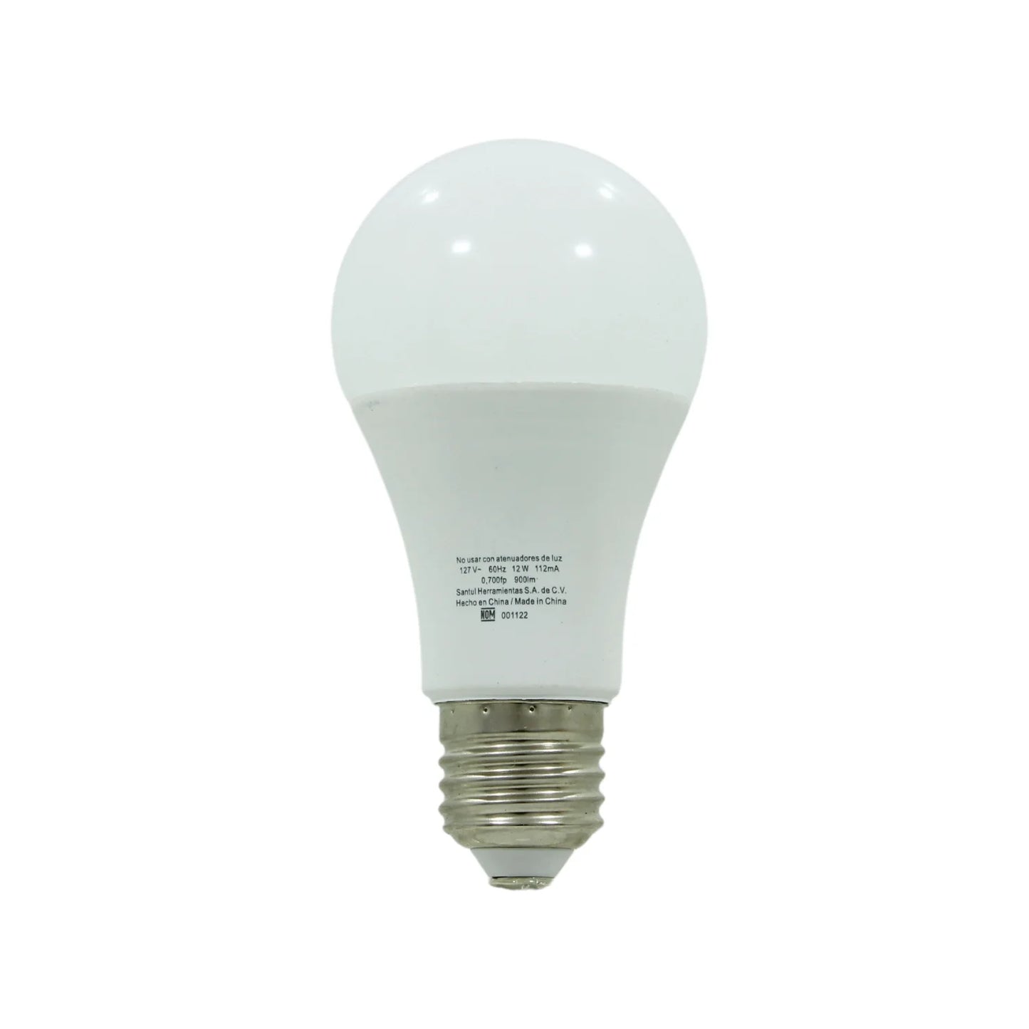 Lámpara de bulbo 12 W led luz fría Sanelec 1327