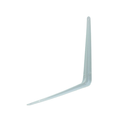Ménsula blanca de acero para estantes, 30 cm x 35 cm. Soporte resistente para pared y almacenamiento.