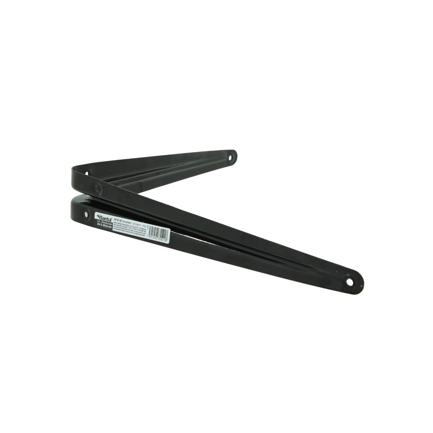 Ménsula Santul de acero negra 10x12 pulgadas (25x30 cm) para estantes y repisas