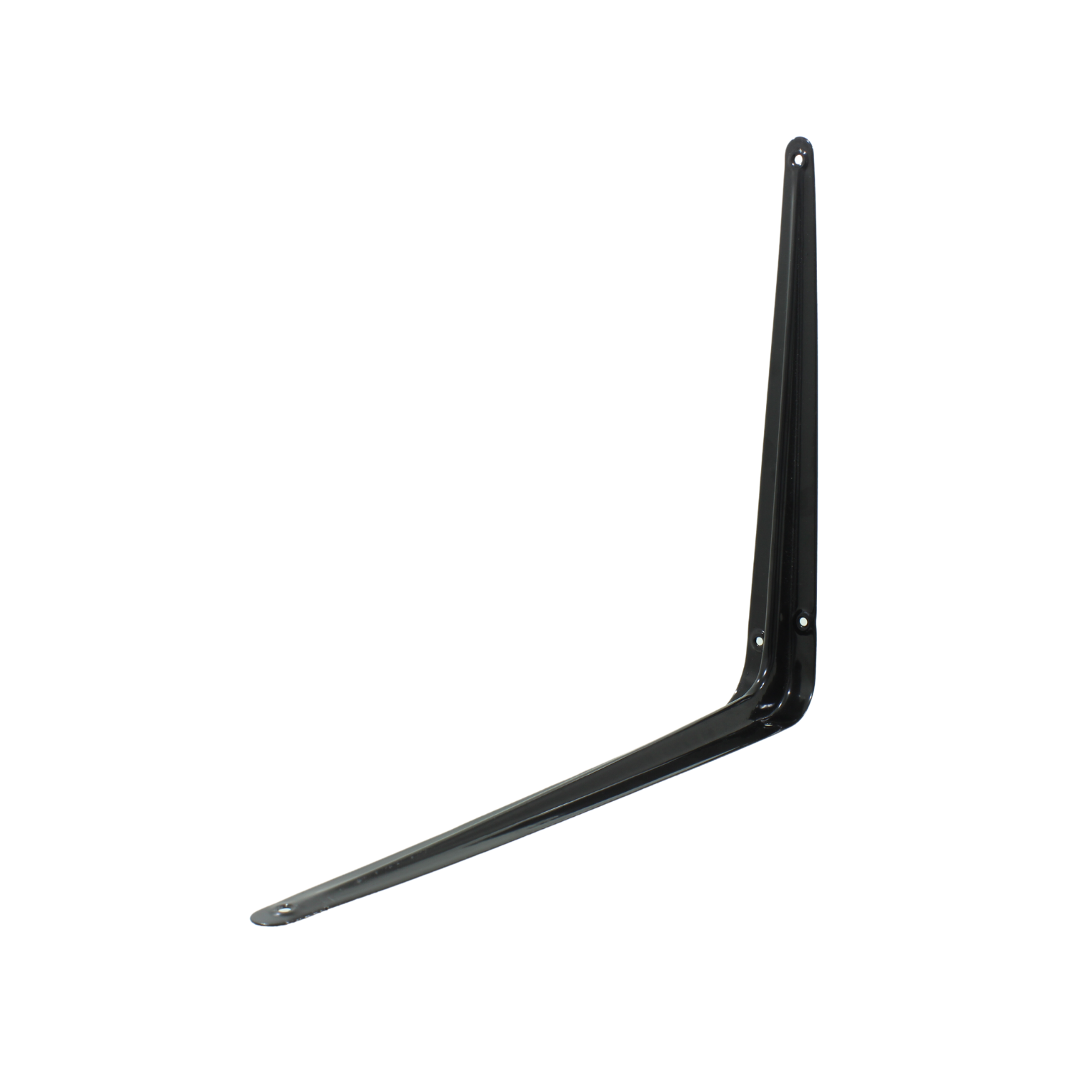 Ménsula de acero negra para estante, soporte angular de pared resistente