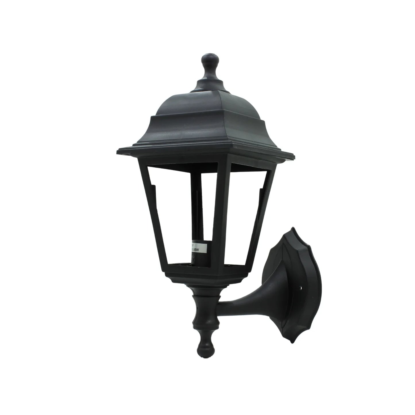 Lámpara farol clásico de pared plástico negro Santul 1230