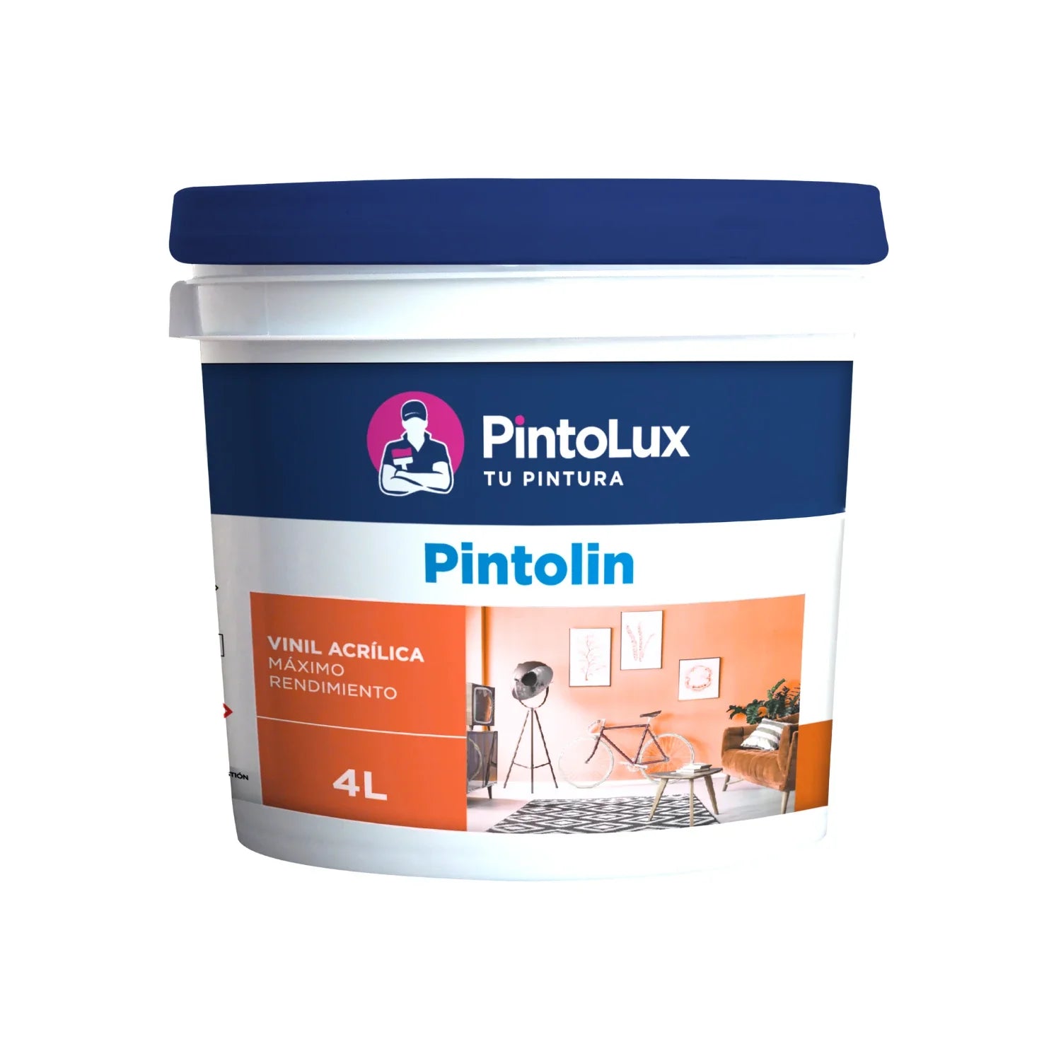 Pintura vinílica mamey 4 l Pintolux 1403