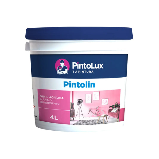 Pintura vinílica rosa fresco 4 l Pintolux 1414