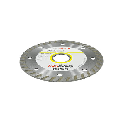 Disco de diamante Bosch Eco Universal turbo 115mm para corte de concreto, ladrillo y materiales de construcción.