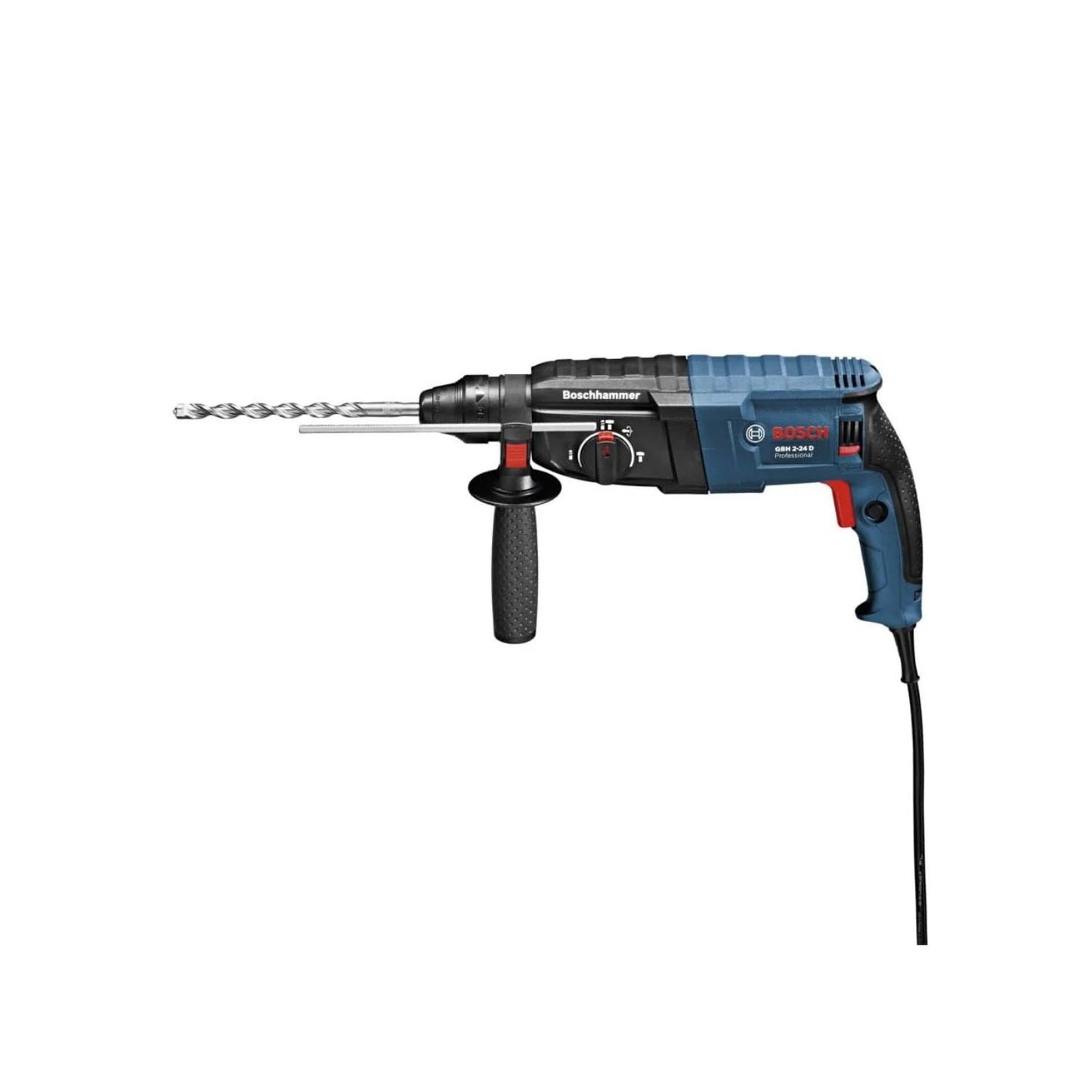 Martillo perforador SDS Bosch GBH 2-24 D profesional azul con broca y tope de profundidad