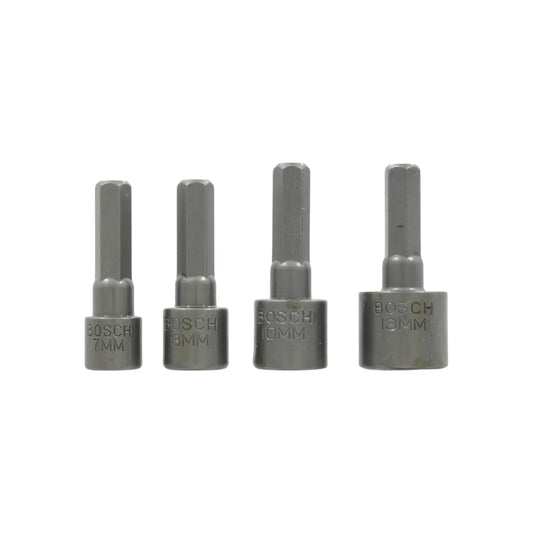 Juego de dados hexagonales 1/4" 4 piezas Bosch 2609255904