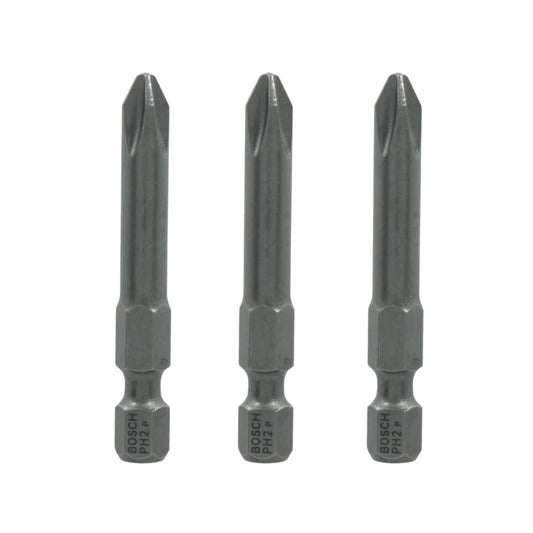 Juego de puntas 3 piezas 49 mm PH2 Bosch 2607001528