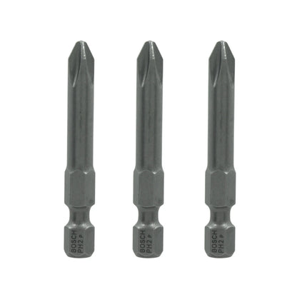Juego de puntas 3 piezas 49 mm PH2 Bosch 2607001528