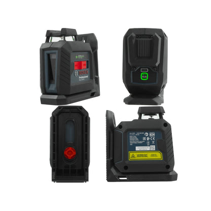 Nivel láser verde Bosch GLL 2-20 G profesional autonivelante, alcance 20m, color negro/gris para construcción.