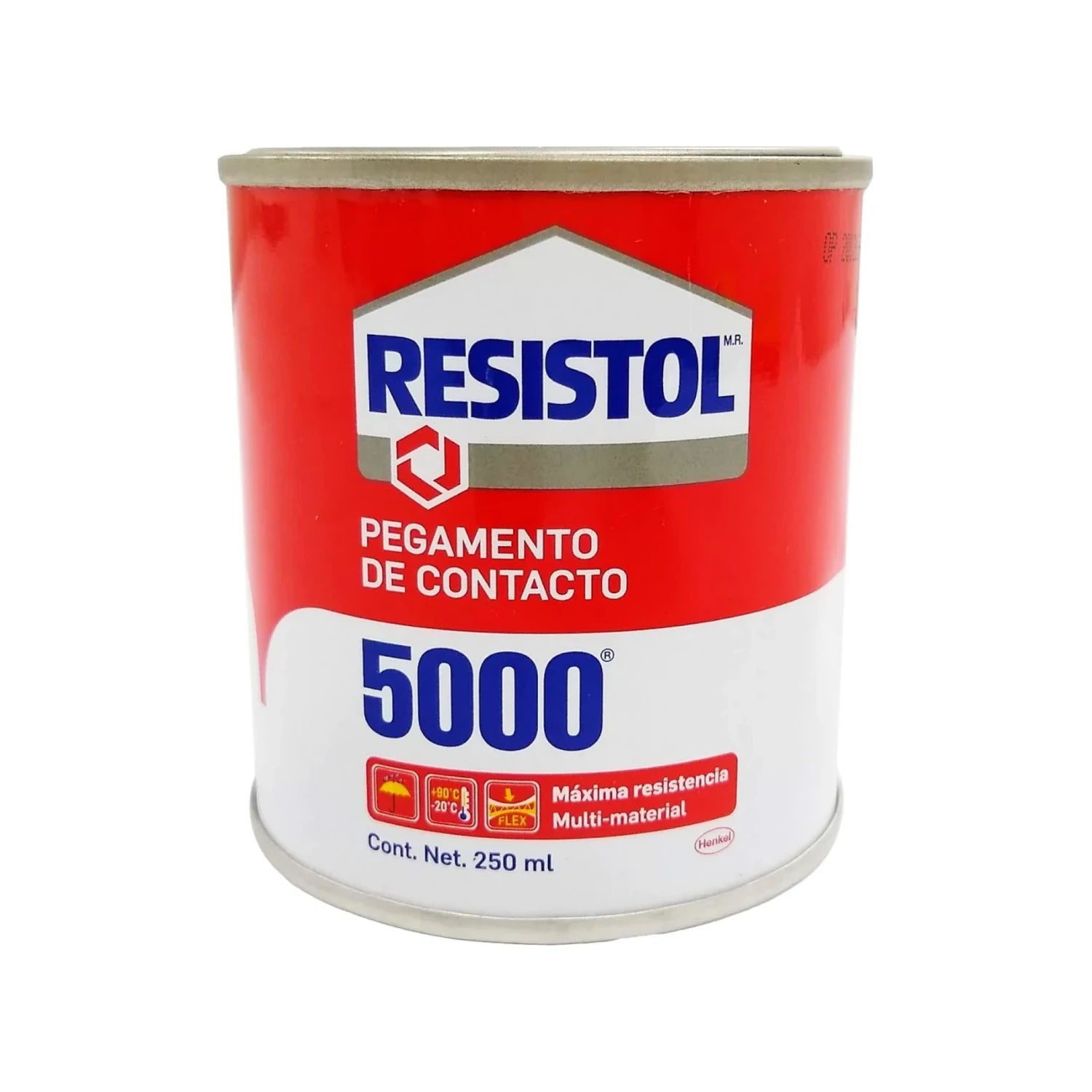 Pegamento de contacto Resistol 5000 rojo 250ml, adhesivo multi-material flexible de alta resistencia
