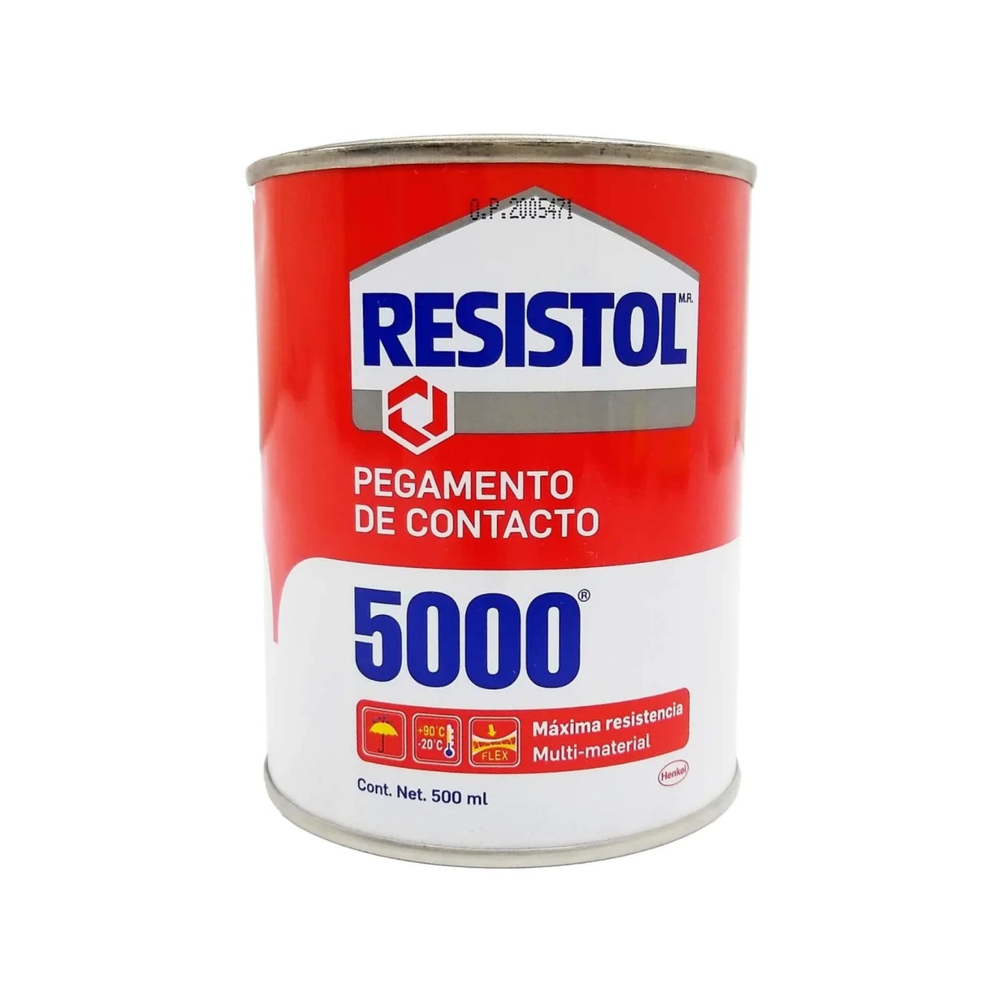 Pegamento de contacto Resistol 5000 multi-material, adhesivo de alta resistencia flexible, 500ml