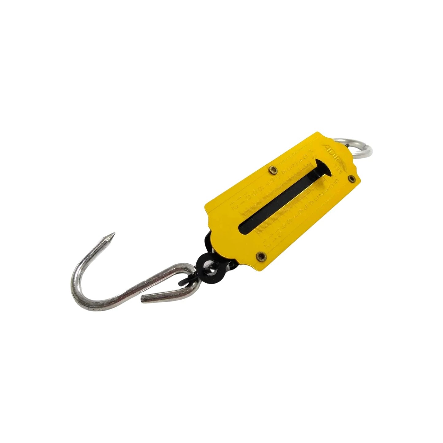 Báscula romana Adir amarilla de 12kg con gancho de acero para pesar productos de ferretería