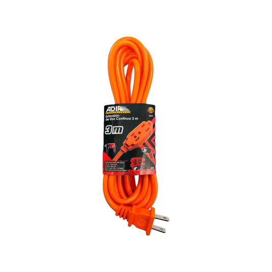 Extensión uso rudo 3 metros naranja Adir 2631