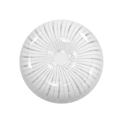 Plafón LED de sobreponer redondo blanco 24W para techo con diseño moderno de líneas
