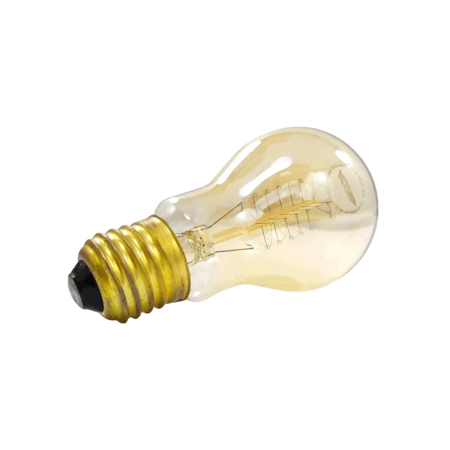 Lámpara vintage 40 W incandescente ámbar filamento de carbón Adir 5760