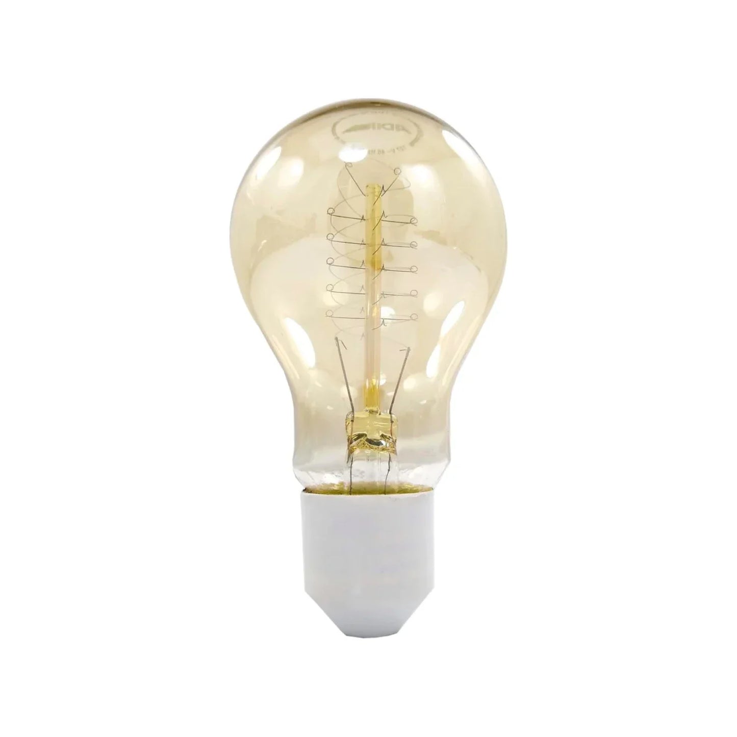 Lámpara vintage 40 W incandescente ámbar filamento de carbón Adir 5760