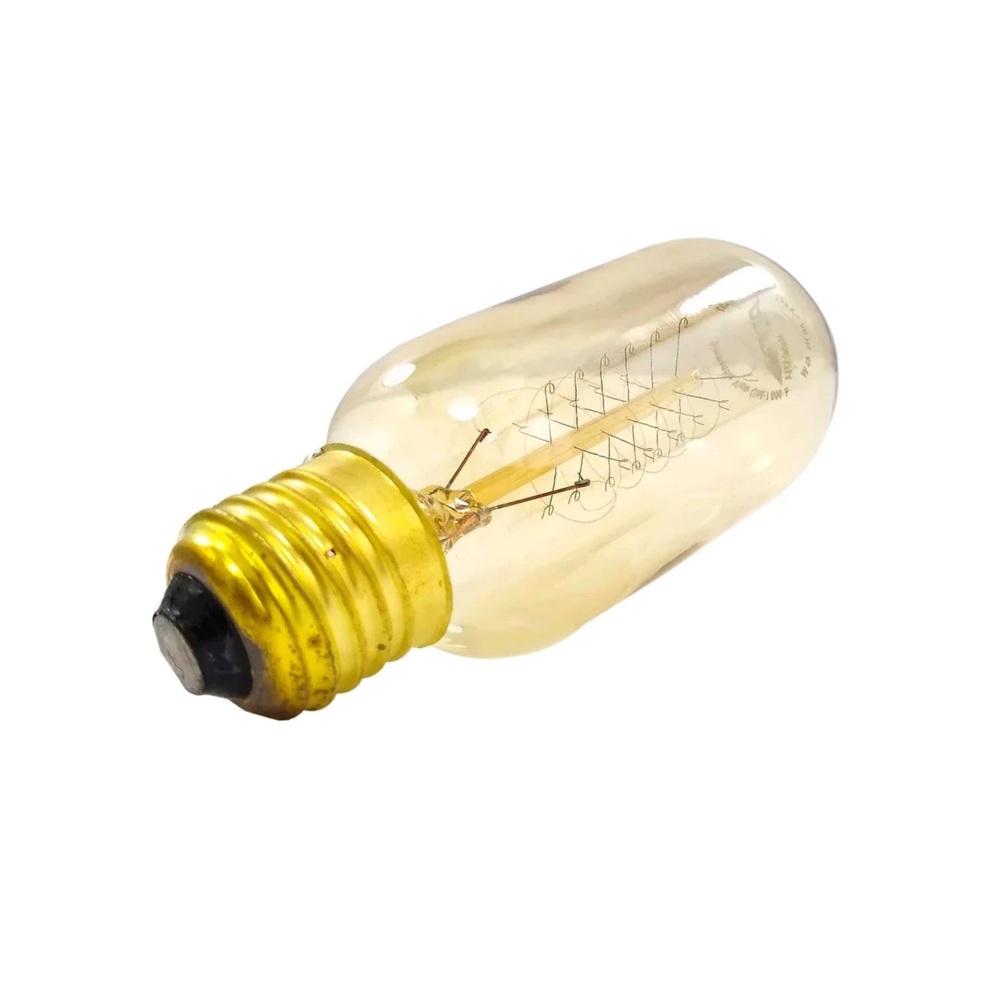 Foco vintage incandescente ámbar T45 filamento de carbón decorativo