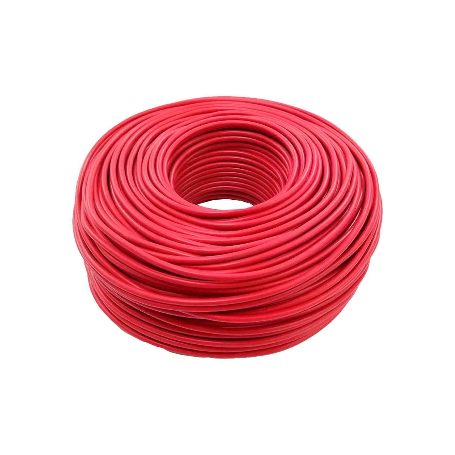 Cable eléctrico rojo calibre 12 en rollo de 100 metros para instalaciones eléctricas residenciales