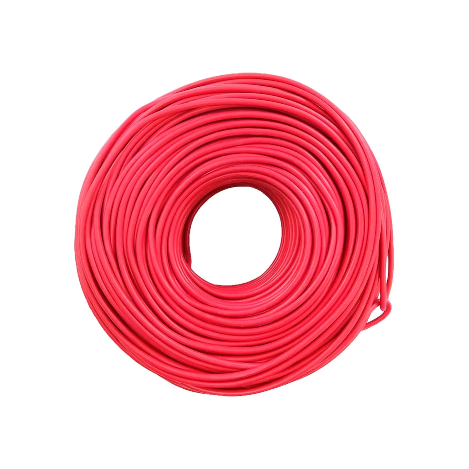 Rollo de cable eléctrico calibre 12 rojo, bobina de 100 metros para uso en instalaciones