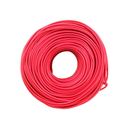 Rollo de cable eléctrico calibre 12 rojo, bobina de 100 metros para uso en instalaciones