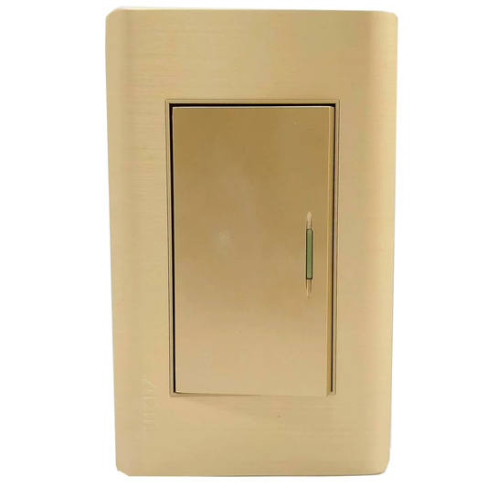 Placa 1 apagador escalera rose gold Adir 4628 florence