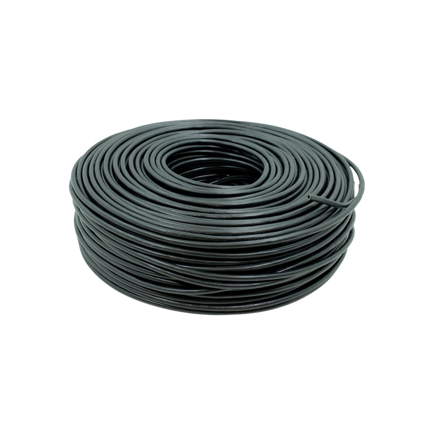 Rollo de cable eléctrico Adir premium negro calibre #10 100m 600V