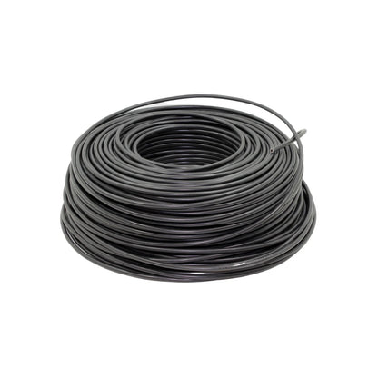 Rollo de cable eléctrico negro calibre 14, 100 metros para instalaciones eléctricas