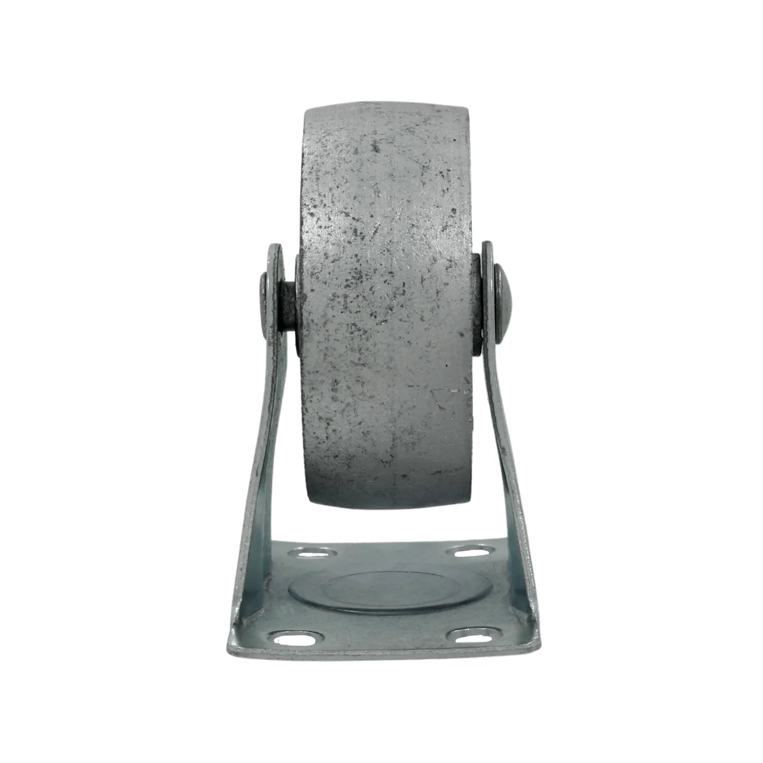Rodaja de placa fija de metal gris para muebles o equipos industriales