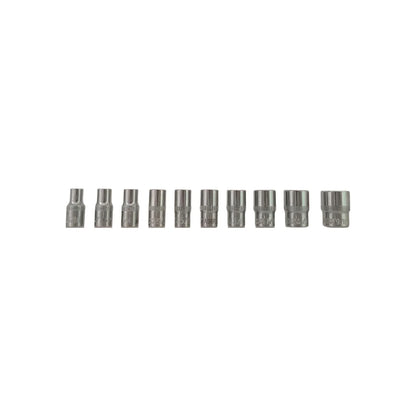 Juego de dados estándar 1/4" 10 piezas Adir 11528