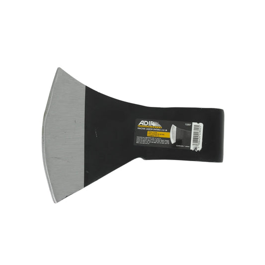 Hacha Adir 3.5 lb labor entera sin mango, cabeza de acero negra y plateada para corte y tala.