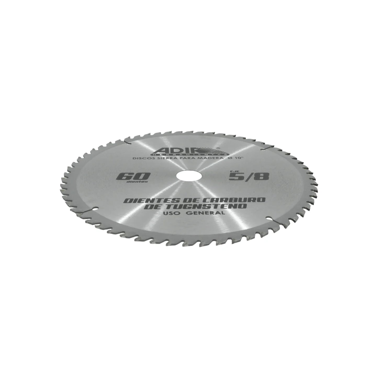 Disco sierra circular 10" de 60 dientes para madera Adir 15402