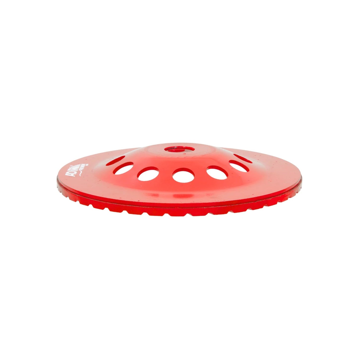 Copa diamante turbo Adir roja para desbaste de concreto y materiales de construcción