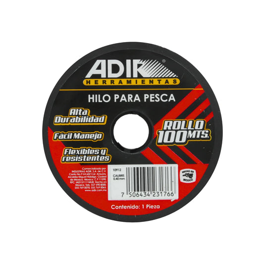 Hilo para pescar .40 mm x 100 azul Adir 10912